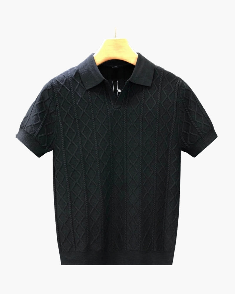 Polo Signature em Tricô Texturizado