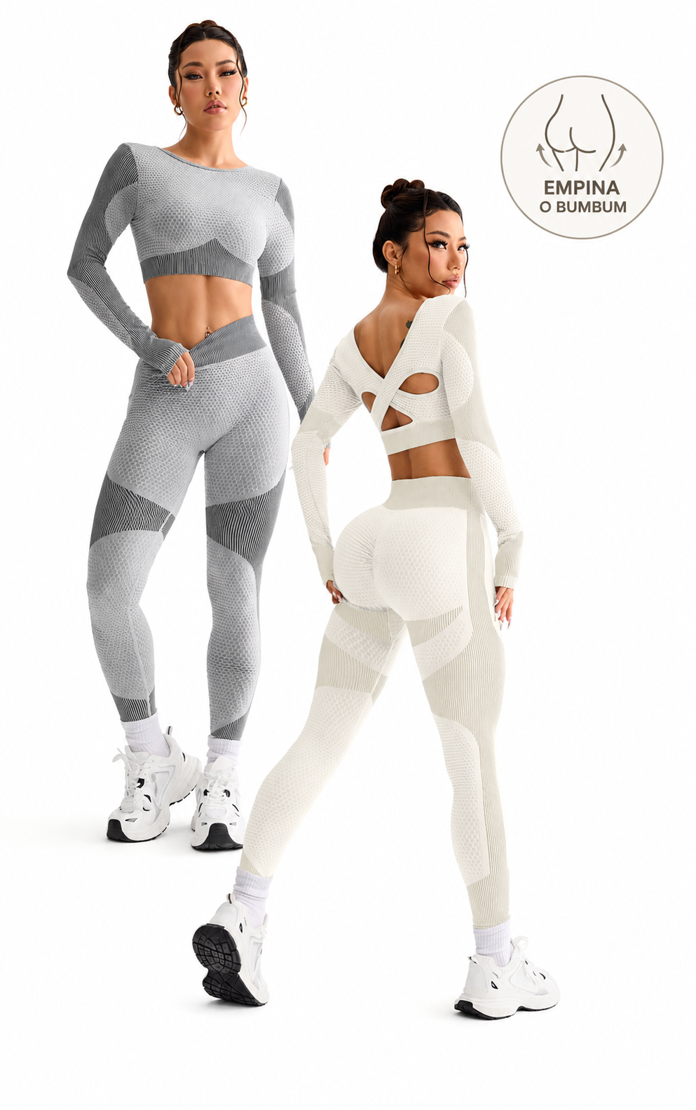 Kit: 2 Conjuntos de Academia Respirável (Empina Bumbum)